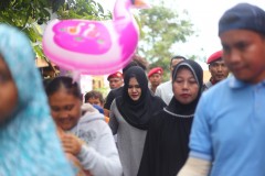 KEMERIAHAN JALAN SEHAT DI PLANTARAN KALIWUNGU SELATAN