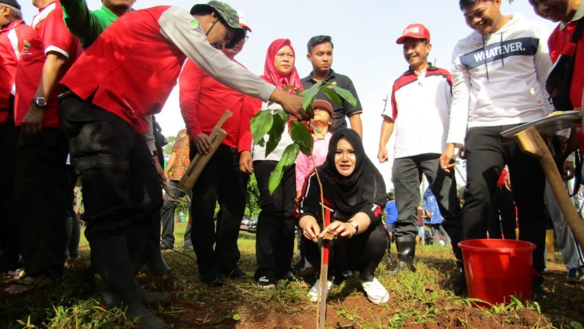 PENANAMAN POHON DI DESA SIDODADI PATEAN BARENG GUB JATENG & BUPATI KENDAL