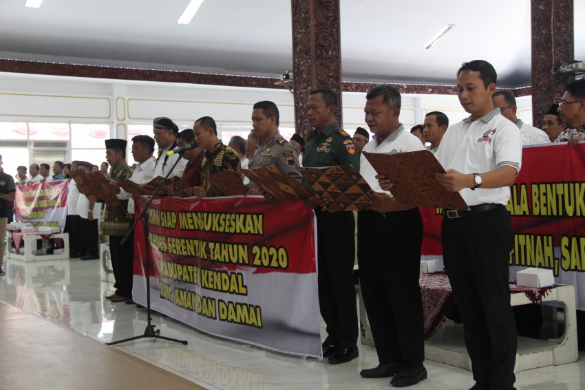 DEKLARASI DAMAI PILKADES SERENTAK KABUPATEN KENDAL TAHUN 2020