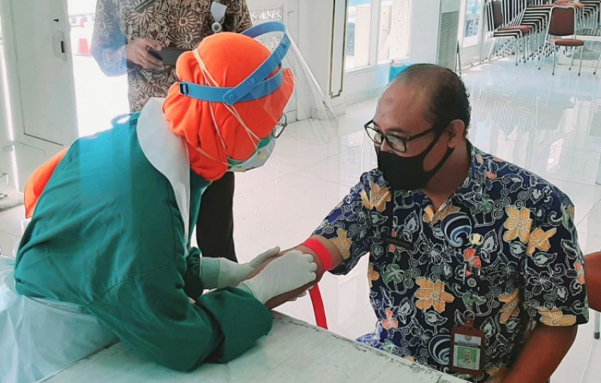 HASIL SWAB DAN RAPID TEST DI SETDA KENDAL, 2 ORANG POSITIF COVID-19