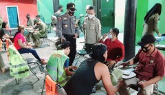 SATPOL PP KENDAL MELAKUKAN PENERTIBAN MASKER DI TEMPAT KERAMAIAN
