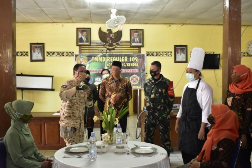 Tingkatkan Potensi Daerah, TMMD Reguler 109 Kodim Kendal Gelar Demo Memasak