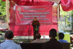 PEMUSNAHAN BARANG BUKTI TINDAK KEJAHATAN