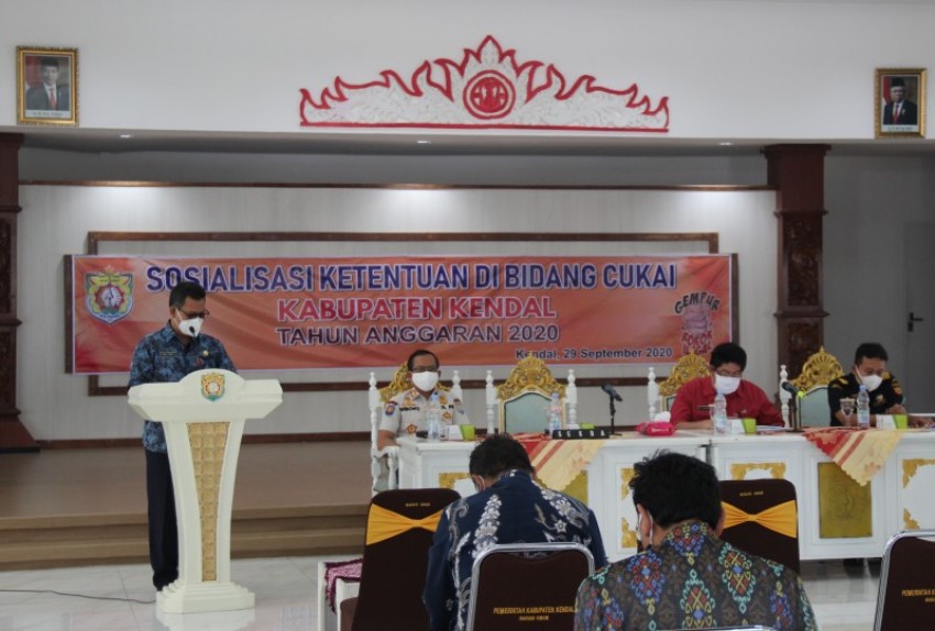 PEMKAB KENDAL ADAKAN SOSIALISASI KETENTUAN DI BIDANG CUKAI TAHUN 2020