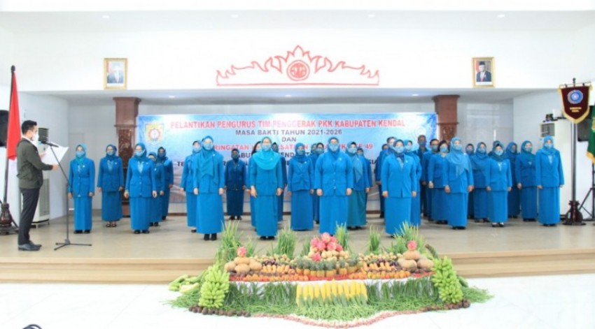 Bupati Kendal Lantik Pengurus PKK Kabupaten Masa Bakti Tahun 2021-2026