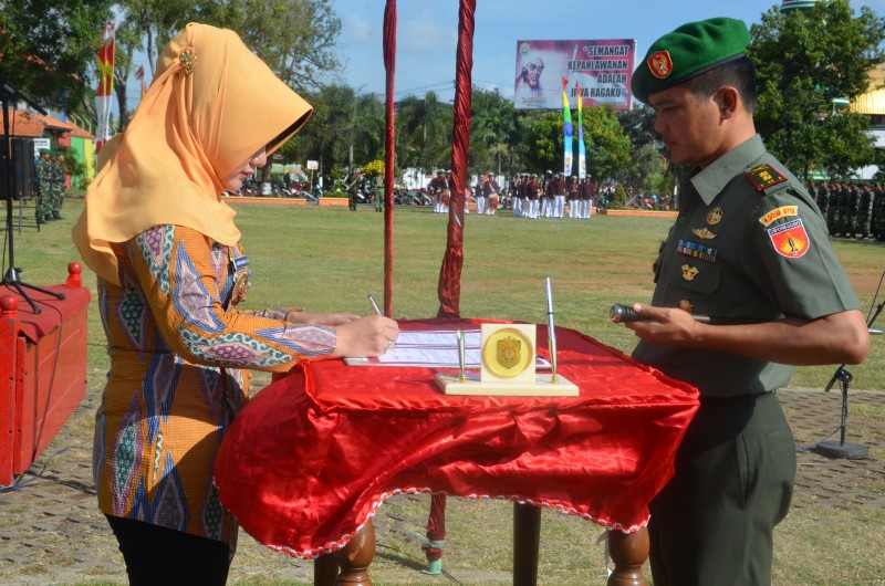 TMMD REGULER KE 96 DAN TMMD SENGKUYUNG TAHAP I TAHUN 2016 DIPUSATKAN DI ALON ALON KABUPATEN KENDAL