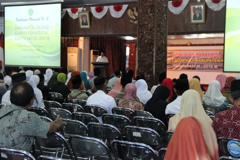 Bimbingan Pemantapan Manasik Haji ke 2 Tahun 2016 digelar di Pendopo Kabupaten
