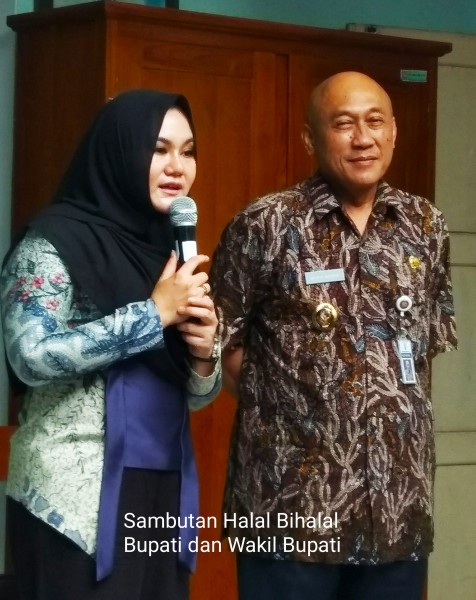 Bupati Mirna Annisa dan Wakil Bupati Kompak  Beri Sambutan Bersama IdulFitri