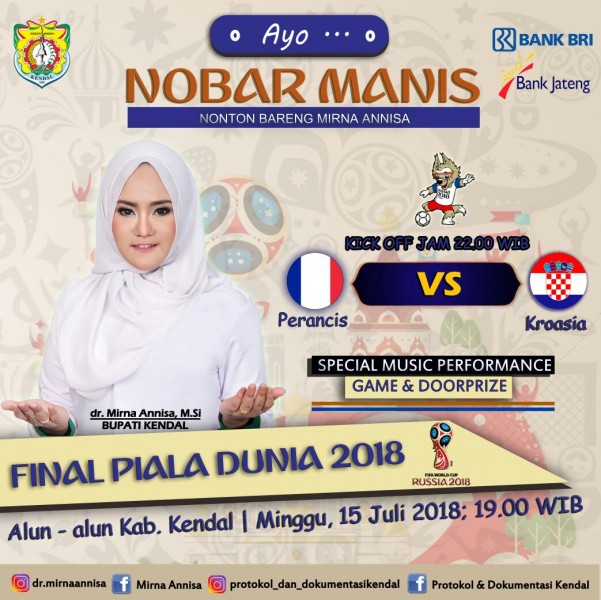 BUPATI KENDAL GELAR AJANG NONTON BOLA