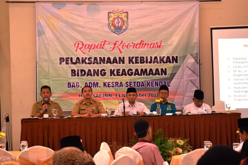 PEMKAB KENDAL DUKUNG PENUH KEBIJAKAN KEAGAMAAN LINTAS SEKTOR TERKAIT