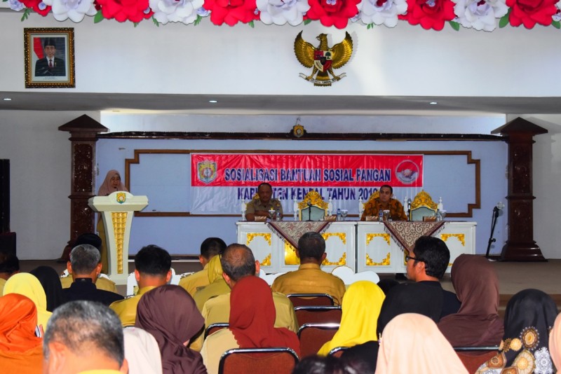 KENDAL GELAR SOSIALISASI BANTUAN SOSIAL PANGAN