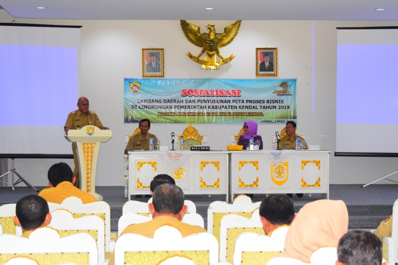 LAMBANG DAERAH MENDORONG SEMANGAT BEKERJA MENGABDI PADA RAKYAT