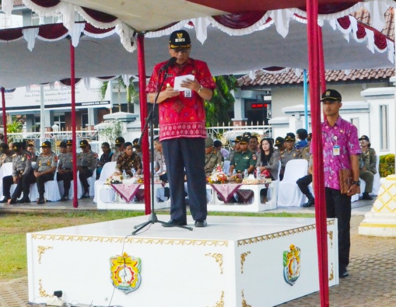 WAKIL BUPATI KENDAL MINTA LINMAS SIAGA PENGAMAN PILRES DAN PILEG