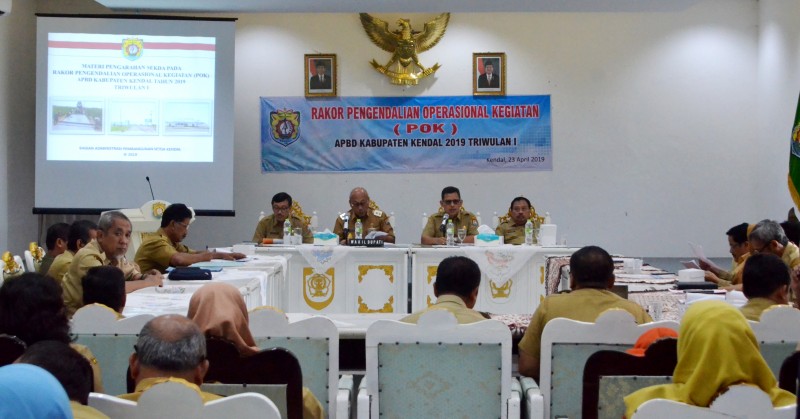 RAKOR POK APBD KENDAL TAHUN 2019  TRIWULAN I