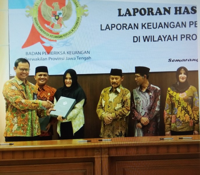 BUPATI MIRNA ANNISA TERIMA PREDIKAT OPINI WTP KALI KE 3 DARI BPK