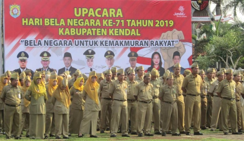 PEMKAB KENDAL GELAR UPACARA PERINGATAN HARI BELA NEGARA KE-71
