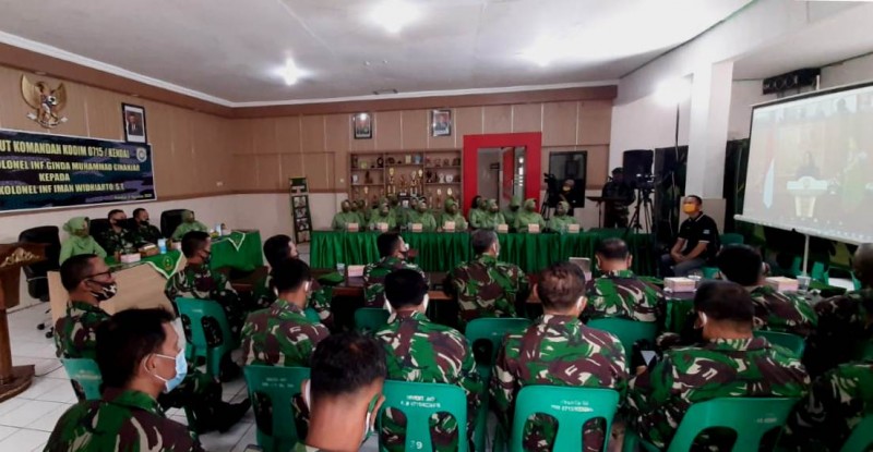 PISAH SAMBUT DANDIM KENDAL DILAKUKAN SECARA DARING
