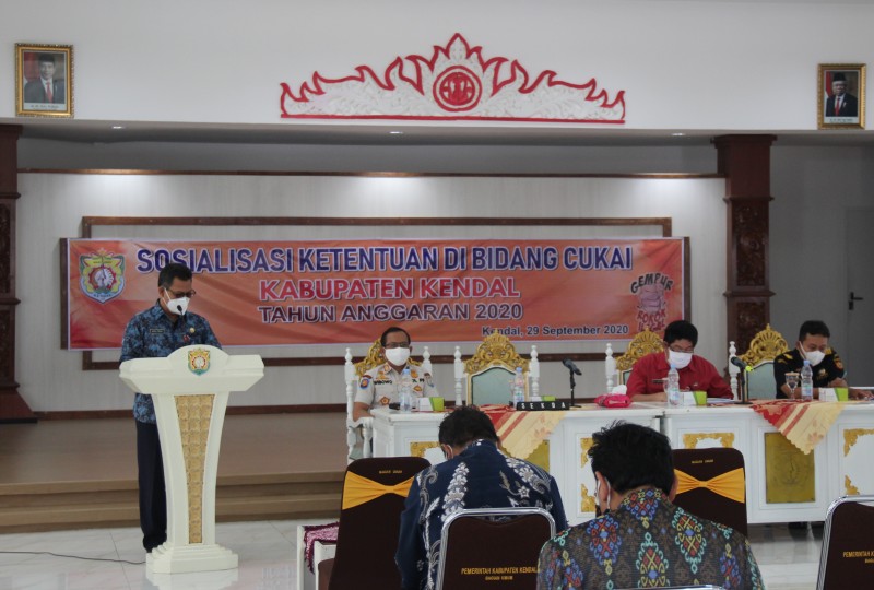PEMKAB KENDAL ADAKAN SOSIALISASI KETENTUAN DI BIDANG CUKAI TAHUN 2020