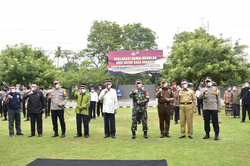 Polres Kendal Gelar Deklarasi Tolak Aksi Anarkis