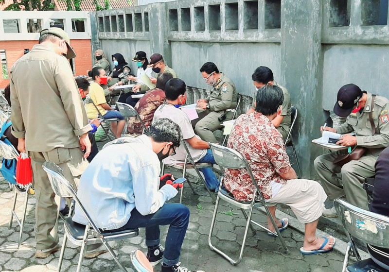 PENEGAKKAN PROKES KEMBALI DILAKUKAN DI KALIWUNGU