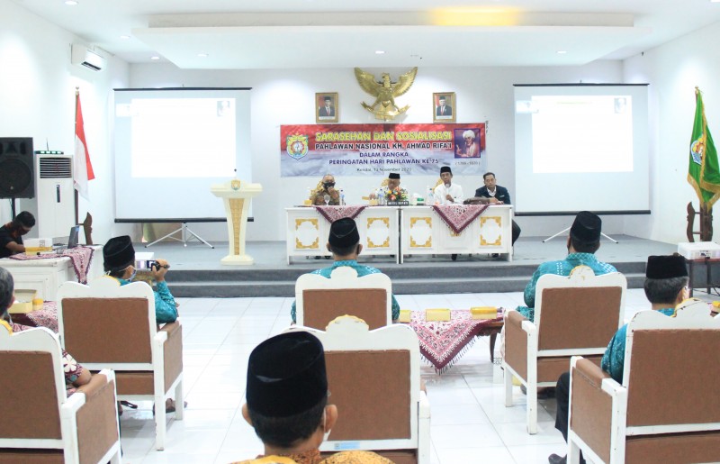 DINSOS KENDAL SOSIALISASI PAHLAWAN NASIONAL KH. AHMAD RIFA'I