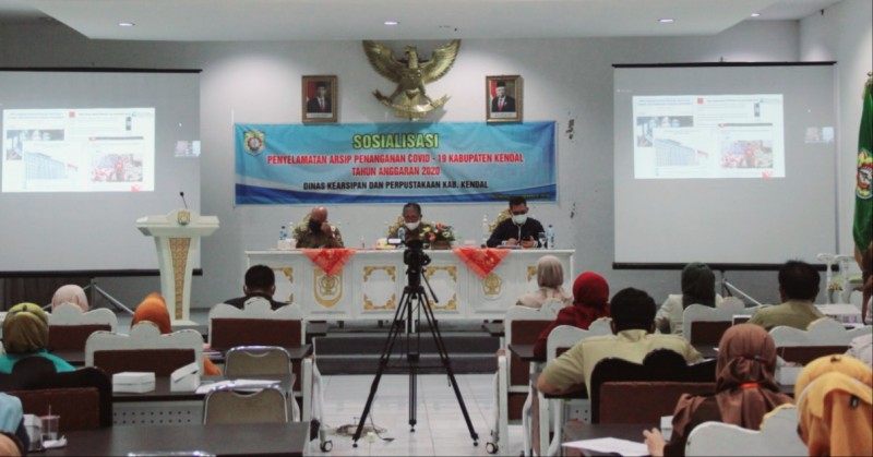 DINARPUS KENDAL ADAKAN SOSIALISASI PENYELAMATAN ARSIP COVID-19