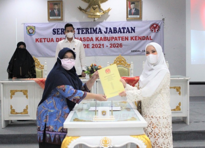 SERTIJAB DEKRANASDA KENDAL MASA JABATAN TAHUN 2021-2026