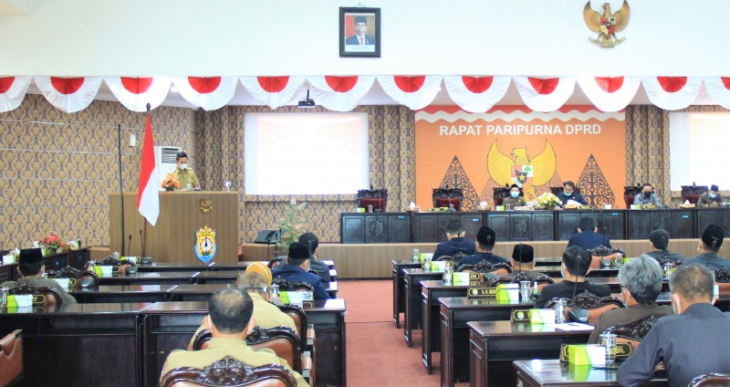DPRD KENDAL GELAR RAPAT PARIPURNA PENYAMPAIAN RENCANA AWAL RPJMD TAHUN 2021