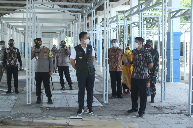 Pembangunan Pasar Sementara Weleri I telah Mencapai 82 Persen