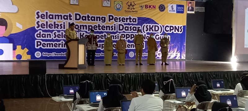 Wakil Bupati Kendal Membuka Pelaksanaan CPNS pada tahap awal Tes SKD