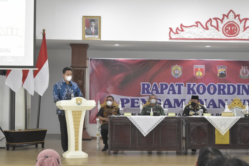 Bupati Kendal Membuka Rakor Wilayah Dimasa PPKM Level 2