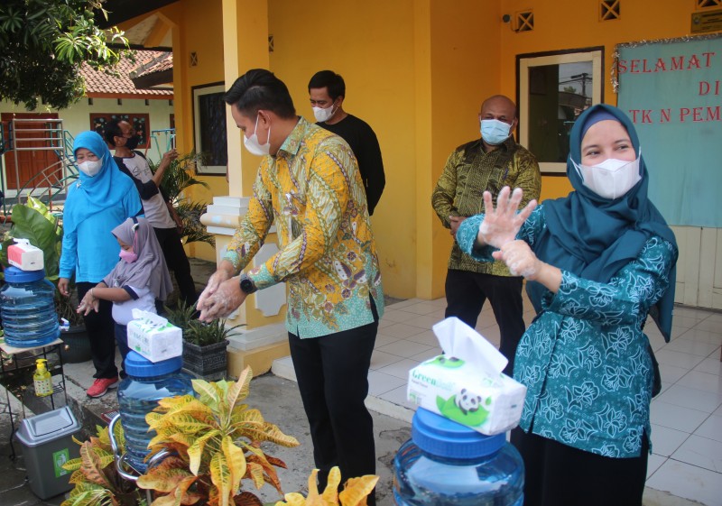 Pemkab Kendal Ajarkan Anak-Anak TK Cuci Tangan Pakai Sabun Dengan Benar