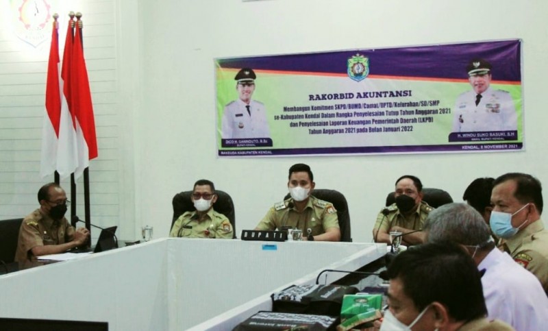 Bupati Kendal Minta LKPD Tahun 2021 Selesai Tepat Waktu