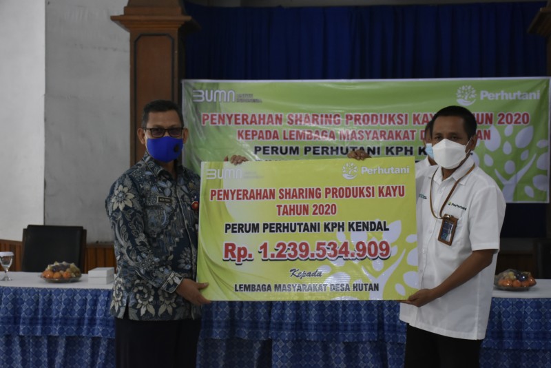 25 LMDH Terima Dana Sharing Produksi Kayu Perhutani KPH Kendal