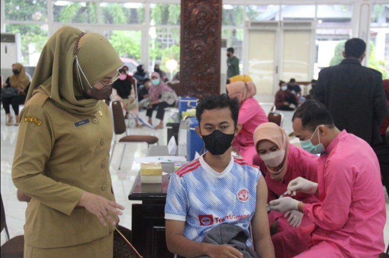 Hari Bulan K3 Tahun 2022, Pemkab Kendal Adakan Vaksinasi dan Donor Darah