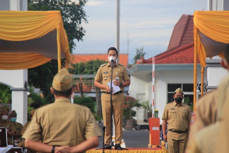 Bupati Kendal Sampaikan Evaluasi pada Apel Bersama Bulan Maret