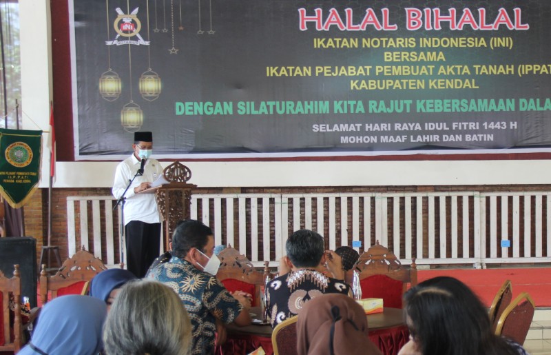 Pj. Sekda Kendal Sugiono : Notaris Ujung Tombak Administrasi Pertanahan