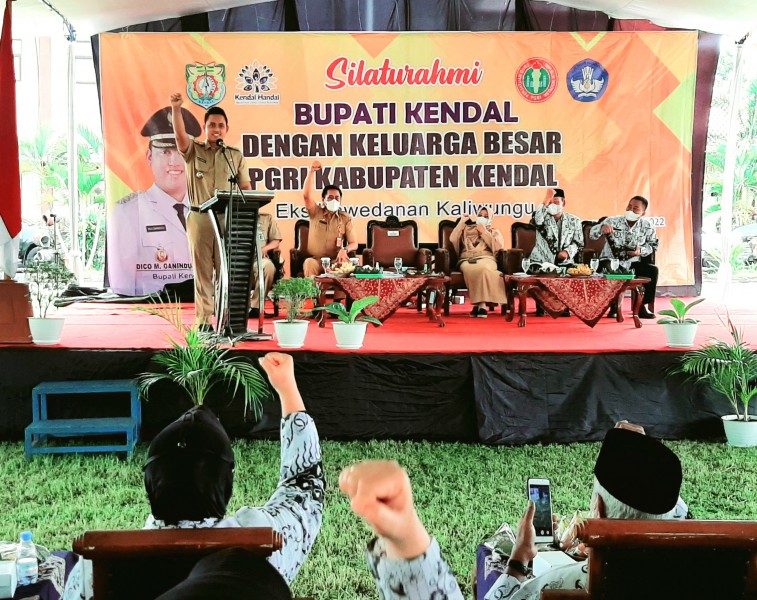 Silaturahim PGRI, Bupati Dico : Terus Tingkatkan Kualitas Mutu Pendidikan