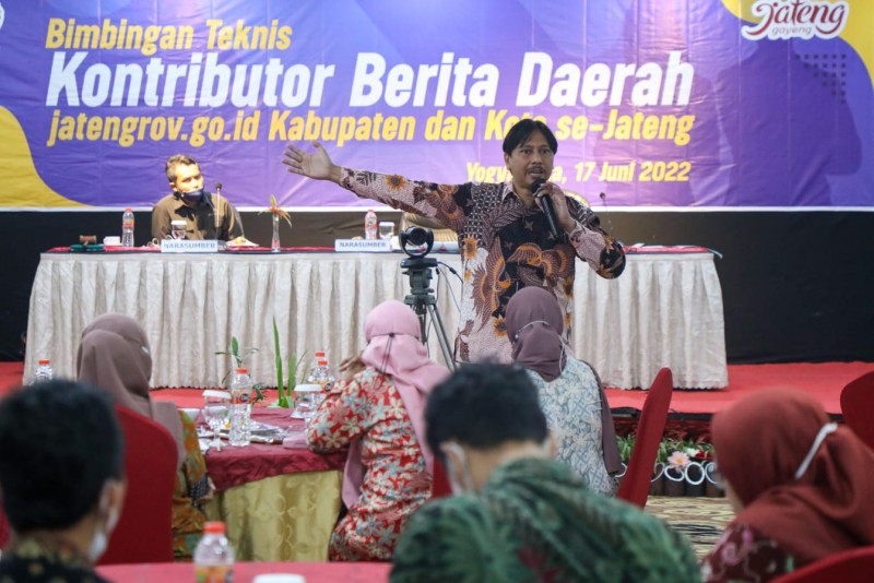 Diskominfo Jateng Gelar Bintek Kontributor Berita Daerah