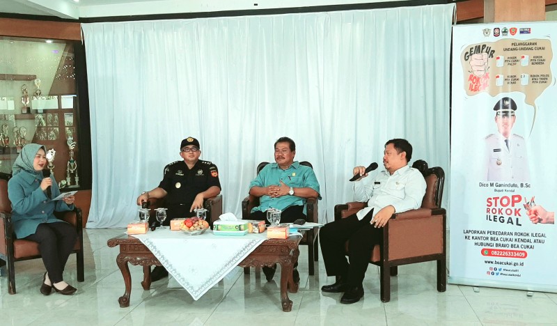 Pemkab Kendal Gelar Talkshow Peran Pemda Dalam Pemberantasan Cukai Ilegal