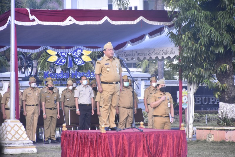 Apel Bersama Awal Bulan Juli Sekaligus Penyampaian Tema Hari Jadi Kendal