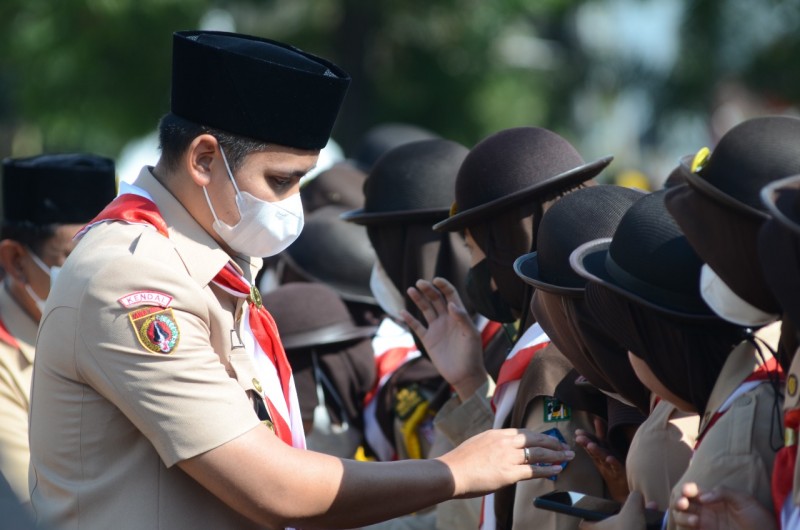 Bupati Kendal Pimpin Upacara Hari Pramuka ke 61