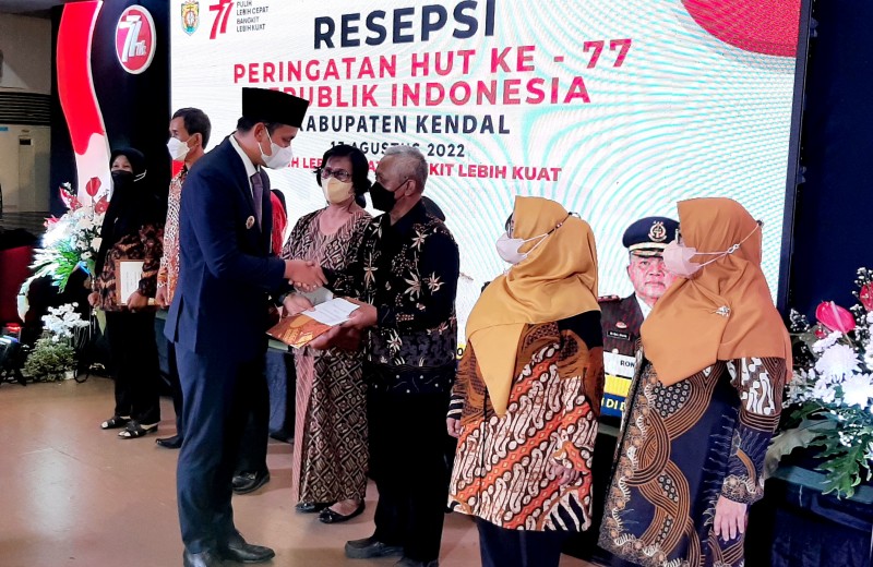 Pemkab Kendal  Gelar Resepsi Peringatan HUT ke-77 Republik Indonesia