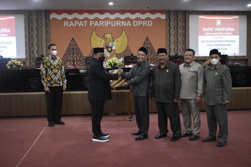 DPRD dan Pemkab Kendal Setujui KUA-PPAS APBD Perubahan Tahun Anggaran 2022