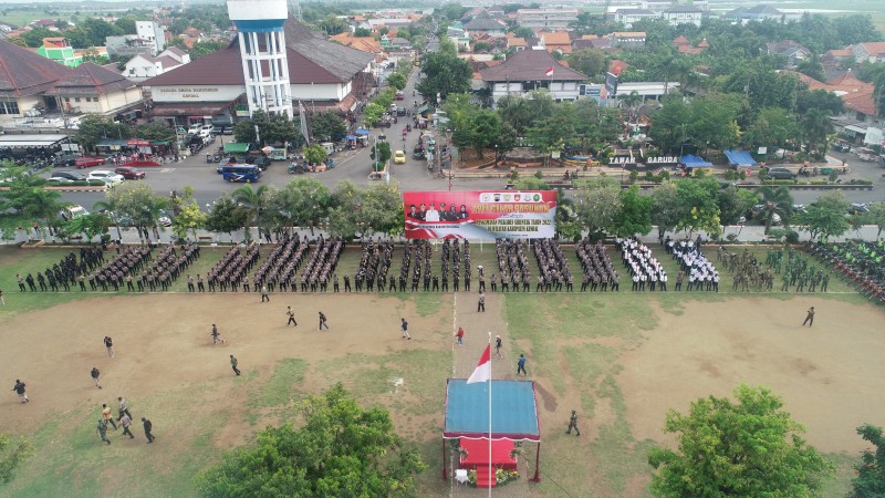 Apel Siaga Pasukan Pengamanan Pilkades Serentak Tahun 2022
