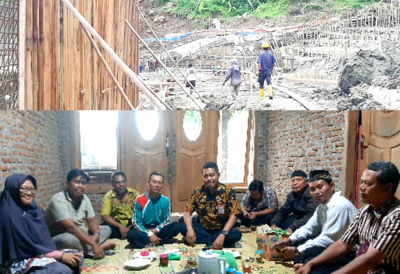 Kepala DPP Kendal Tinjau Pembangunan Embung Air di Desa Kalibareng