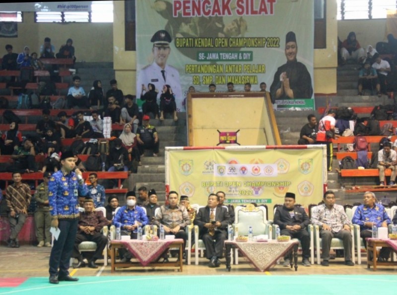 Bupati Dico Buka Kejuaraan Pencak Silat Bupati Kendal Open Championship2022
