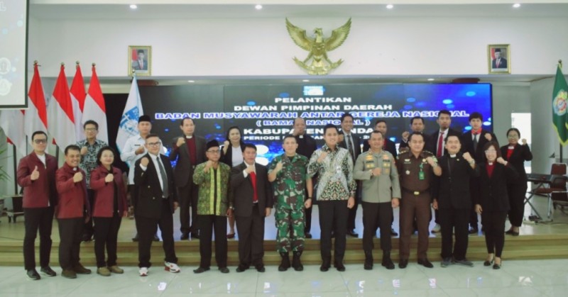 Bupati Dico Hadiri Pelantikan Bamagnas Kendal Periode 2022-2027
