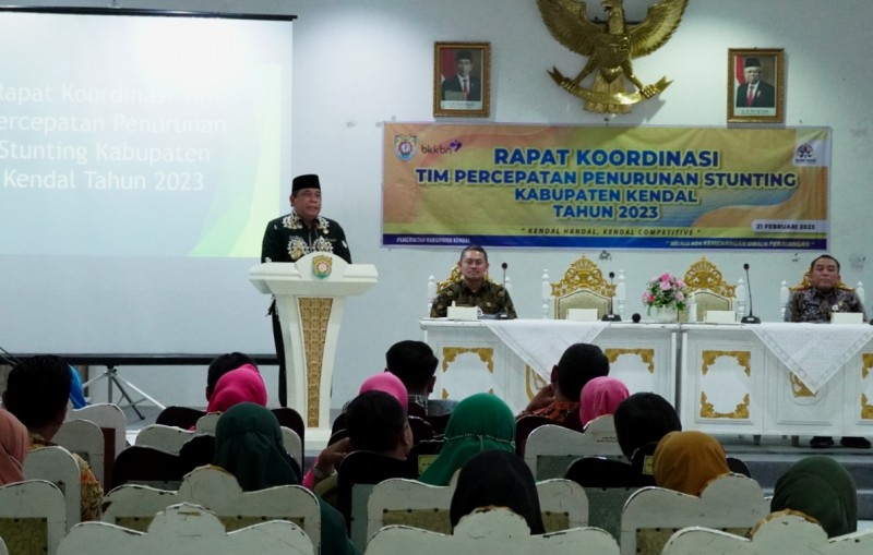 Rapat Koordinasi TPPS Tahun 2023, Angka Stunting Terus Menurun di Kendal