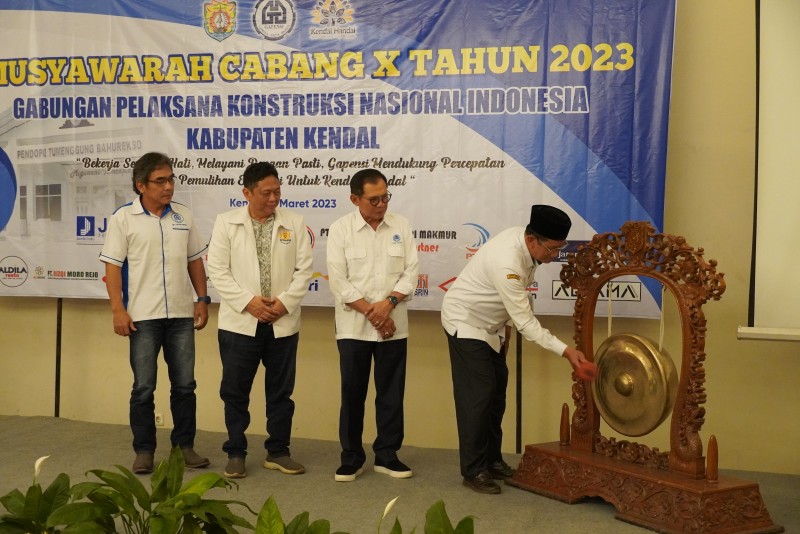 Hadir Muscab ke-X, Sekda Kendal Sampaikan Gapensi Harus Terus Berkolaborasi